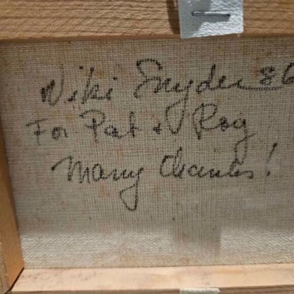 Signed Framed and Matted Viki Snyder Oil Painting 9" x 11" - Picture 4 of 6